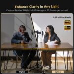 NexiGo PTZ Camera 20X Optical Zoom with PoE HDMI/3G-SDI/USB/LAN IP Streaming Outputs, Auto AI Tracking for Video Conferencing Live Streaming Meeting Church Services Worship Skype Zoom Teams OBS - Image 6