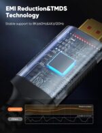 Snowkids 8K HDMI Cable 2.1 15FT 2-Pack, 48Gbps 4K Ultra High Speed Cord (8K@60Hz 7680x4320, 4K@120Hz) eARC HDR10 HDCP 2.2 & 2.3 3D, Compatible for PS-5/PS-4/X-Box/TV (Black) - Image 6