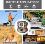 WOSPORTS Mini Trail Camera 2 Pack 24MP 1080P HD, Game Hunting Cam with 32GB SD Cards, Waterproof Night Vision Tiny Scouting Camera for Outdoor Wildlife Monitoring - Image 5