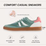 Rosella Carlie Womens Sneakers - Women's Fashion Sneakers with Removable Insole - Stylish and Lightweight Spring Shoes for Women Casual Non-Slip Lace-Up Walking Footwear - Image 4