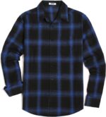 COOFANDY Mens Flannel Shirts Long Sleeve Button Down Shirt with Pocket Casual Shirts Work Shirts for Men - Image 6