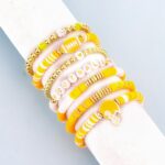 Casoty 7 Pcs Football Beads for Bracelets, Football Game Accessories, Gameday Bracelets for Women, Football Mom Accessories Football Outfits for Women - Image 6