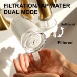 Filterbaby Skincare Filter 2.0, Bathroom Sink Filter Faucet for Skin Care, 99.9% Chlorine Removal - 0.000001 mm Carbon Fiber, Clinically Tested, Skin Hydration in 2 Weeks -(Pearlescent White) - Image 9