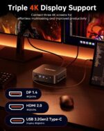 ACEMAGIC Mini Gaming PC 32GB RAM 1TB SSD AMD Ryzen 7 5825U 11 Pro (Up to 3.6GHz) Triple 4K@60Hz Display WiFi6 BT5.2 Type-C HDMI DP1.4 Mini Computers Desktop for Light Gaming/Office - Image 6