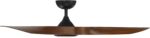 WAC Smart Fans Swirl Indoor and Outdoor 3-Blade Smart Home Ceiling Fan 54in Matte Black Koa with 3000K LED Light Kit and Remote Control works with Alexa and iOS or Android App - Image 7