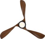 WAC Smart Fans Swirl Indoor and Outdoor 3-Blade Smart Home Ceiling Fan 54in Matte Black Koa with 3000K LED Light Kit and Remote Control works with Alexa and iOS or Android App - Image 8