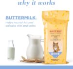 Burt's Bees for Pets Kitten Wipes with Buttermilk - Pet Wipes for Cats Waterless Bathing & Cleaning, Kitten Essentials for Indoor Kittens, Gentle Cat Grooming Wipe for Face, Paws & Butt, 50 Count - Image 3