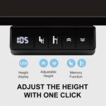 Electric Standing Desk Frame with Memory Height Settings, 225 lbs Weight Capacity, Adjustable Desk Frame for Home and Office Workstation（Black ） - Image 6