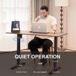 Electric Standing Desk Frame with Memory Height Settings, 225 lbs Weight Capacity, Adjustable Desk Frame for Home and Office Workstation（Black ） - Image 7