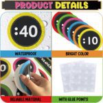 Colorful Clock Numbers Bulletin Board Kit Analog Clock for Kids Learning Classroom Clock for Back to School Elementary Classroom Decorations Teacher Supplies - Image 4