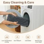 Sectional Couch Covers, 2 Pieces Washable L Shaped Couch Covers Sofa Blanket for Dogs Pet Friendly Sectional Sofa Slipcovers Furniture Protector,71"x 118"+ 71"x 118",(XX-Large,Dark Gray) - Image 10