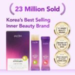 Glow, 1200mg Snail Mucin Supports Skin Elasticity, Collagen Peptides Jelly Stick, Kiwi Flavor, Biotin, Vitamin C, Hyaluronic Acid, Prebiotics, Korean Skin Care, 10 Sticks - Image 4