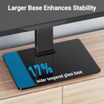 PERLESMITH Universal Swivel TV Stand Mount for 37-80 Inch LCD OLED Flat/Curved Screen TVs-Height Adjustable Table Top TV Stand/Base with Wire Management,VESA 600x400mm up to 99lbs,PSTVS35 - Image 7