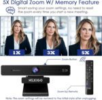Zoom Certified, NexiGo N950P (Gen 2) 4K Zoomable Webcam, RF Remote, Sony_Starvis Sensor, 5X Digital Zoom, Pro Web Camera with Dual Stereo Mics, for Zoom Skype Teams Twitch - Image 7