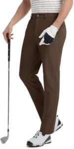 Mens Golf Pants Stretch 30"/32"/34" Water-Resistant Lightweight Stretch Casual Flat Front Dress Pants with 5 Pockets - Image 3