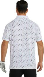 Mens Polo Shirts 3 Pack Fashion Print Mens Golf Shirt Short Sleeve Moisture Wicking Dry Fit Golf Shirts for Men - Image 6