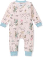 Burt's Bees Baby baby-girls Sleep and Play Pajamas, 100% Organic Cotton, One-piece Footless Pajamas - Image 3