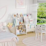 LATIBELL 3 Tier Kids Bookshelf and Toy Storage, Kids Book Sling Shelf, Montessori Baby Toddler Bookshelf for Kids, Kids Bookcase, Toy Storage Organizer, for Playroom, Bedroom, Nursery (White) - Image 10