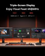 KAMRUI E3B Mini Gaming PC, Mini PC AMD Ryzen 7 7730U (Beat Ryzen 7 5825U, Max 4.5GHz 8C/16T) Micro Desktop Computers 16GB RAM 512GB SSD, WiFi 6, BT5.2, Triple Display 4K@60Hz for Office Home - Image 10