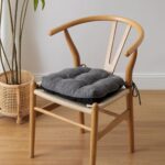 Chair Cushions for Dining Chairs Set of 4, Kitchen Chair Cushions, Chair Pads with Ties and Non Slip Backing, Tufted Memory Foam Seat Cushion 4 Pack, 15.5" x 15.5" x 4", Dark Gray - Image 8