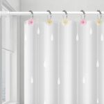 Daisy Flower Decorative Shower Curtain Hooks, Set of 12, Pink,White,Roller Ball, Stainless Steel, Flower Decor,Rustproof,Easy Install,Home & Bathroom Decor,Shower Rings - Image 3