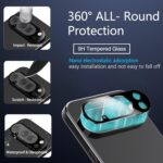 IMBZBK [Auto-Dust Removal] 3 Pack Privacy Screen Protector for Google Pixel 10 Pro [Phone Case Friendly], 3 Anti Spy Tempered Glass Camera Lens Protector Accessories, Military Grade Shatterproof - Image 7
