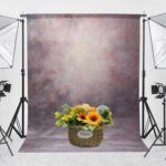 Abstract Professional Photography Backdrop for Portrait Photo Props Booth Background Photoshoot Studio with Polyester Fabric Roller Pocket on Top (8x12,Purple) - Image 5