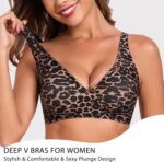 Gailife Deep V Bras for Women No Underwire Wireless Push Up Bra Seamless Plunge Bralette Comfort Supportive Bra Full Coverage - Image 4