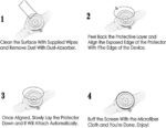 [3-Pack] for LIGE i12 1.3 inch Smart watch smartwatch Tempered Glass Screen Protector, 9H Hardness Case Friendly Anti Scratch Anti-Bubble HD Clear Glass Flim For LIGE i12 1.3 inch Smartwatch - Image 6