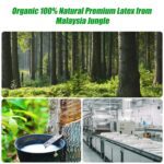 Changing Pad, Organic 100% Natural Premium Latex from Malaysia Jungle,27.6"×17" Skin-Friendly Surface, Easy to Clean, Non-Slip Design for Changing Tables and Dressers, IPX7 Waterproof(Gray) - Image 3