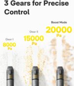 HOTO Handheld Car Vacuum Cleaner Cordless, 4-in-1 Portable Mini Vacuum with 20000Pa Strong Suction, Electric Compressed Air Duster Blower for Car, Desk, Computer, Keyboard, Home, Office Cleaning - Image 8