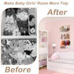 kangaroo Headband Holder Hair Bows Organizer for Baby Girls Large Capacity Bow Holder Hair Accessories Wall Hanging Organizer for Toddler Baby Girl Nursery Room Decor - Image 4