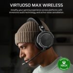 Corsair Virtuoso MAX Wireless Officially Licensed Xbox Series X|S Gaming Headset – Dolby Atmos, Active Noise Cancelling, 2.4GHz Wireless & Bluetooth, Game/Chat Audio Controls, PC – Carbon - Image 3