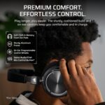 Corsair Virtuoso MAX Wireless Officially Licensed Xbox Series X|S Gaming Headset – Dolby Atmos, Active Noise Cancelling, 2.4GHz Wireless & Bluetooth, Game/Chat Audio Controls, PC – Carbon - Image 8