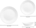 Corelle 12pc Bella Faenza Dinnerware Set for 4 - 3X More Durable Glass, Half Weight of Ceramic, up to 80% Recycled - Image 3
