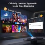 【Netflix Officially】NISOO Smart Projector with WiFi and Bluetooth, Mini Movie Projector with Apps Built-in, 1080P Outdoor Projector for Phone/PC/HDMI/USB, Two-way Bluetooth, 50% Zoom - Image 7