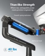 HUANUO Heavy Duty Monitor Arm for Ultrawide Screens up to 49", Holds 40 lbs,Aluminum Ultrawide Screen Desk Mount,Fully Adjustable Single Monitor Mount with C-clamp, Grommet Base, Max VESA 100x100 - Image 5