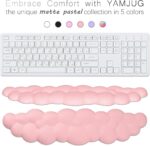 Cloud Wrist Rest Keyboard Palm Rest with Non-Slip Base for Computer Gaming Wrist Rest, YAMJUG Cloud Arm Rest Keyboard Wrist Pad Pink - Image 4