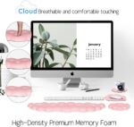 Cloud Wrist Rest Keyboard Palm Rest with Non-Slip Base for Computer Gaming Wrist Rest, YAMJUG Cloud Arm Rest Keyboard Wrist Pad Pink - Image 7