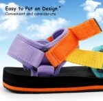 Girls Kids Summer Sandals Slides Open Toe Beach Adjustable Straps Athletic Outdoor Shoes - Image 4