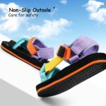 Girls Kids Summer Sandals Slides Open Toe Beach Adjustable Straps Athletic Outdoor Shoes - Image 5