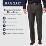 Haggar Men's Premium Comfort Classic Fit Pleat Front Dress Pant (Regular And Big & Tall Sizes) - Image 6