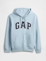 GAP Logo Heritage Hoodie Hooded Full Zip Sweatshirt - Image 5