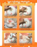 Upgrade Inflatable Baby Seat with Tray for Babies 3-36 Months, Built in Air Pump Bumbo Seat with Tray, Load-Capable Baby Chair Sit Me up Floor Seat for Baby, Learning to Sit&Feeding - Image 6