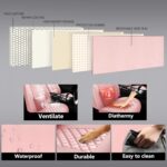 NS YOLO Leather Car Seat Covers Full Set, Universal Fit for Cars Trucks,SUVs,Waterproof Car Seat Protector,Automotive Seat Covers for 5 Seats (Pink, Full Set(Front and Rear-5 Seats)) - Image 7