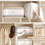 DIMJ Comforter Storage Bag - 110L Large Capacity Ultra Space Saving Self Compression Organize for Duvet, Pillow, Bedding, Blanket Storage Organizer Nylon Compression Bags, Sheet Storage - Image 7