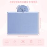 Cute Animal Hooded Baby Towel Soft Coral Fleece Baby Towels with Hood Toddler Bath Towel Large 27 x 55 Inch Ultra Absorbent Hooded Bath Towels for Babies Baby Bath Towel（Blue - Image 7