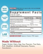 Magnesium Complex with Ashwagandha & L-Theanine - Stress Relief, Bone & Nerve Support - w/Vitamin D3, B6 - Glycinate, Citrate, Malate, Taurate - 180 Vegan Capsules, Non-GMO, Gluten Free - Image 3