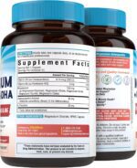 Magnesium Complex with Ashwagandha & L-Theanine - Stress Relief, Bone & Nerve Support - w/Vitamin D3, B6 - Glycinate, Citrate, Malate, Taurate - 180 Vegan Capsules, Non-GMO, Gluten Free - Image 10