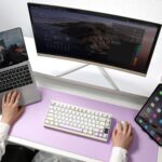 YUNZII AL80 Wireless Mechanical Keyboard,Full Aluminum CNC, Smart LCD Display,Hot Swappable Gasket Mount 75% Layout with Knob,BT/2.4G/USB-C,QMK/VIA Support for Win/Mac (Beige, Gateron Zero Switch) - Image 9